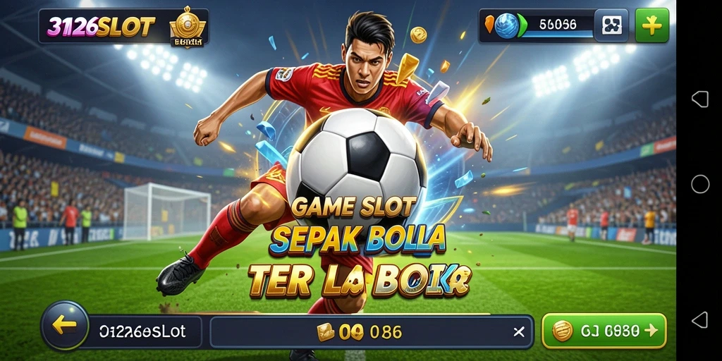 Tampilan utama gameplay 3126SLOT menampilkan suasana sepak bola yang mendebarkan.