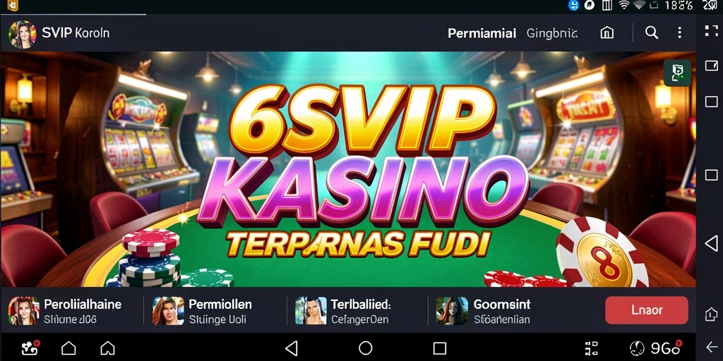 Gameplay seru di aplikasi 6SVIP menunjukkan taruhan kasino yang mendebarkan.