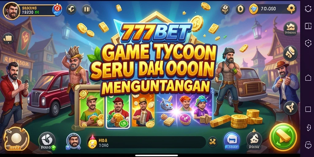 Screenshot 777BET menampilkan gameplay seru di dunia Tycoon.