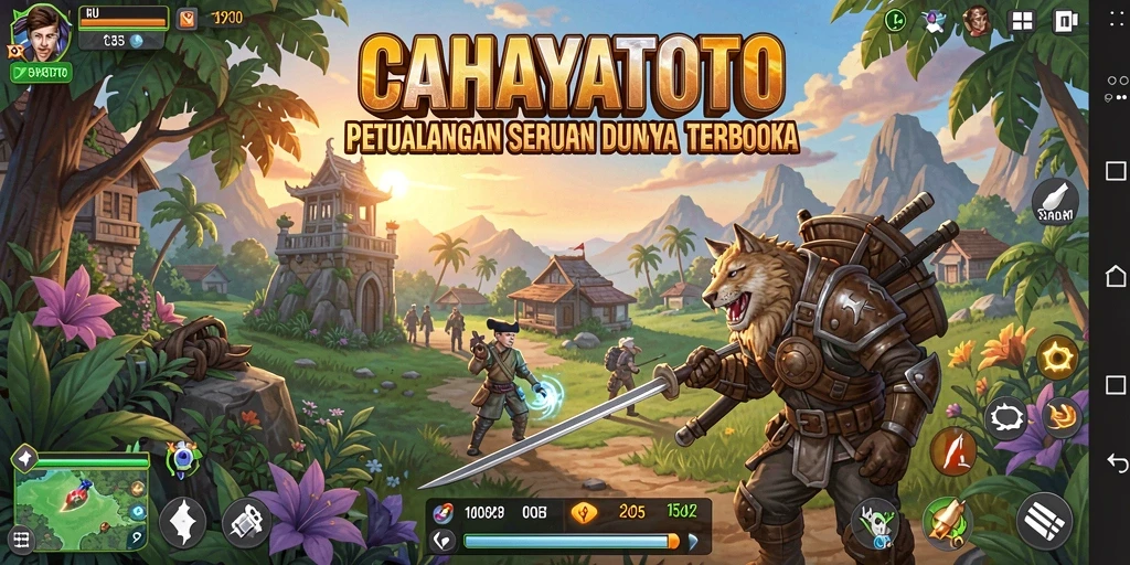 Gameplay seru dalam dunia terbuka CAHAYATOTO menunjukkan kebebasan penuh pemain.