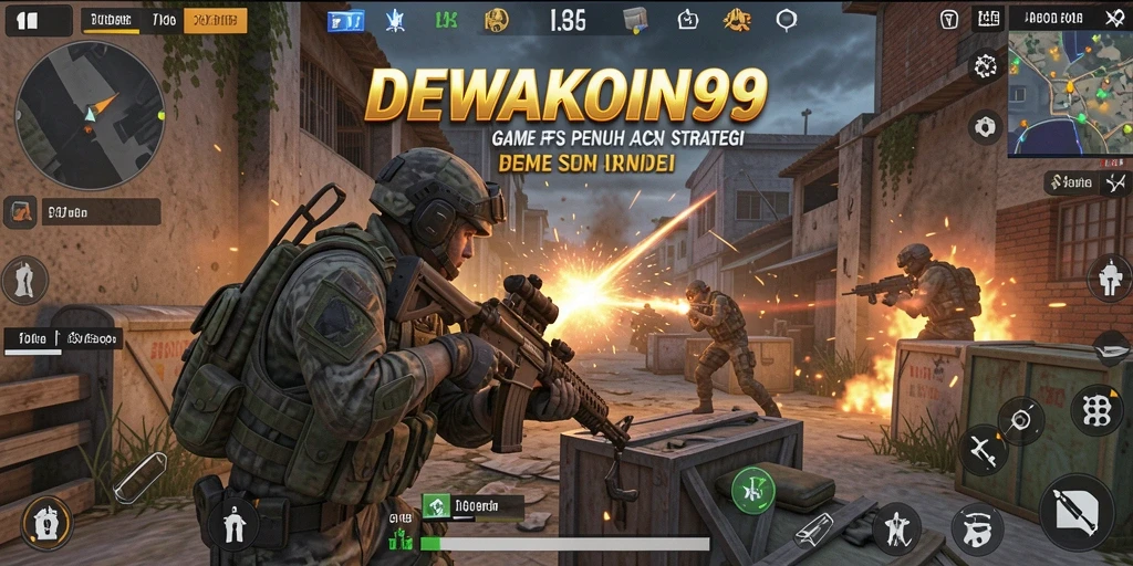 Gameplay mendebarkan di arena pertempuran DEWAKOIN99.