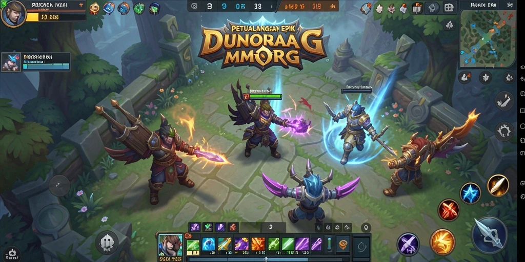 Tampilan gameplay FO8 yang seru dalam dunia MMORPG.