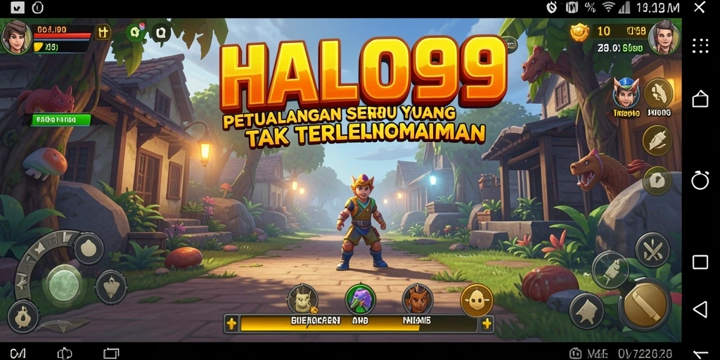 Tampilan gameplay HALO99 yang mendebarkan dengan petualangan penuh aksi.