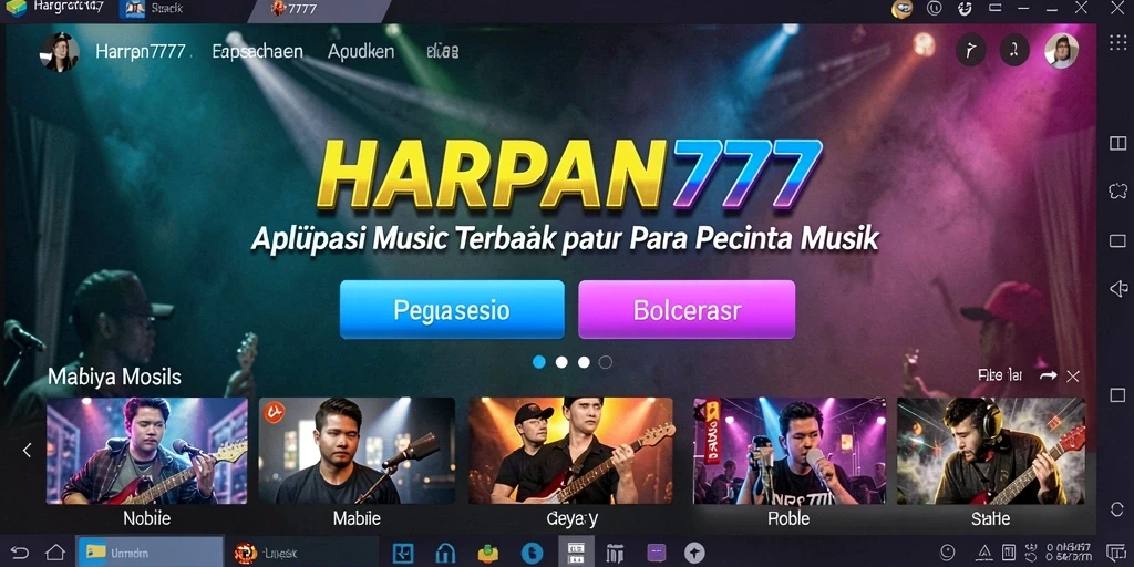Screenshot HARAPAN777 menampilkan gameplay musik yang seru dan interaktif.