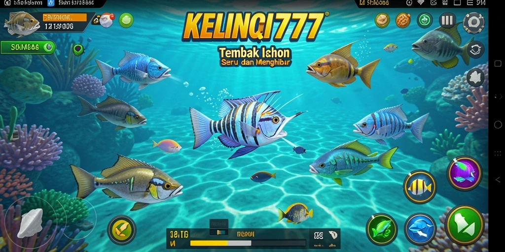 Tampilan menarik dari gameplay KELINCI777 saat menembak ikan.