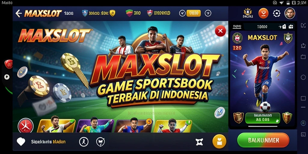 Tampilan gameplay menakjubkan dari aplikasi Sportsbook MAXSLOT.