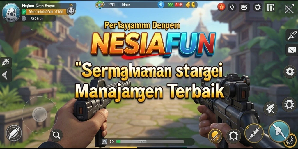 Tampilan menarik dari gameplay strategi di NESIAFUN.