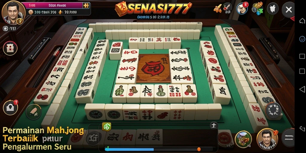 Tampilan gameplay Mahjong yang menantang dan mengasyikkan.